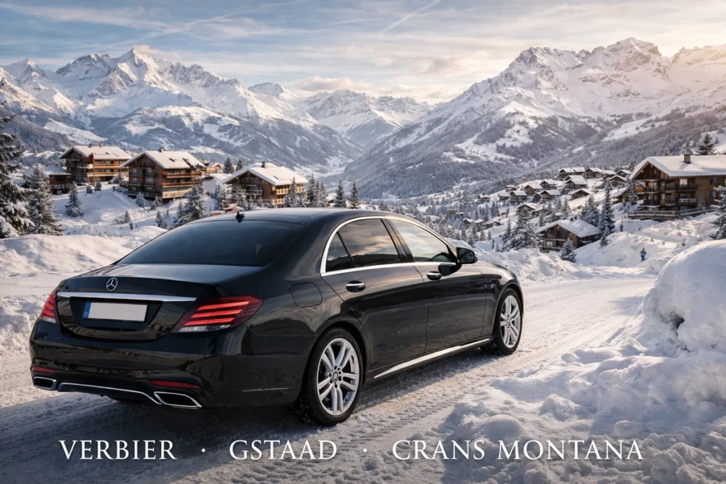 Taxi Genève vers les stations de ski : Verbier, Gstaad, Crans-Montana — Guide 2026
