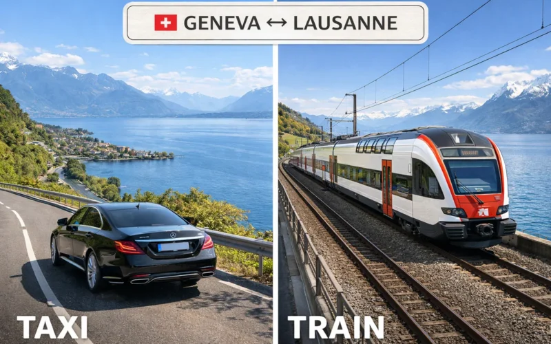Taxi vs Train Genève-Lausanne : quel est le meilleur choix ?
